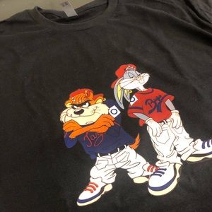 Bugs Bunny And Tanzanian Devil Hip Hop Shirt